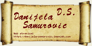 Danijela Samurović vizit kartica